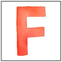 Letter F Water color. links to Letter of the week letter F curriculum.