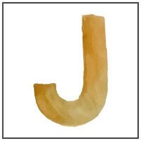 Letter J Water color. links to Letter of the week letter J curriculum.