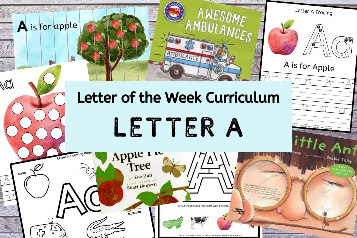 curriculum for letter A learning