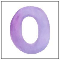 Letter O Water color. links to Letter of the week letter O curriculum.