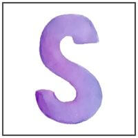 Letter S Water color. links to Letter of the week letter S curriculum.