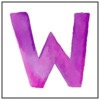 Letter W Water color. links to Letter of the week letter W curriculum.
