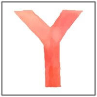 Letter Y Water color. links to Letter of the week letter Y curriculum.